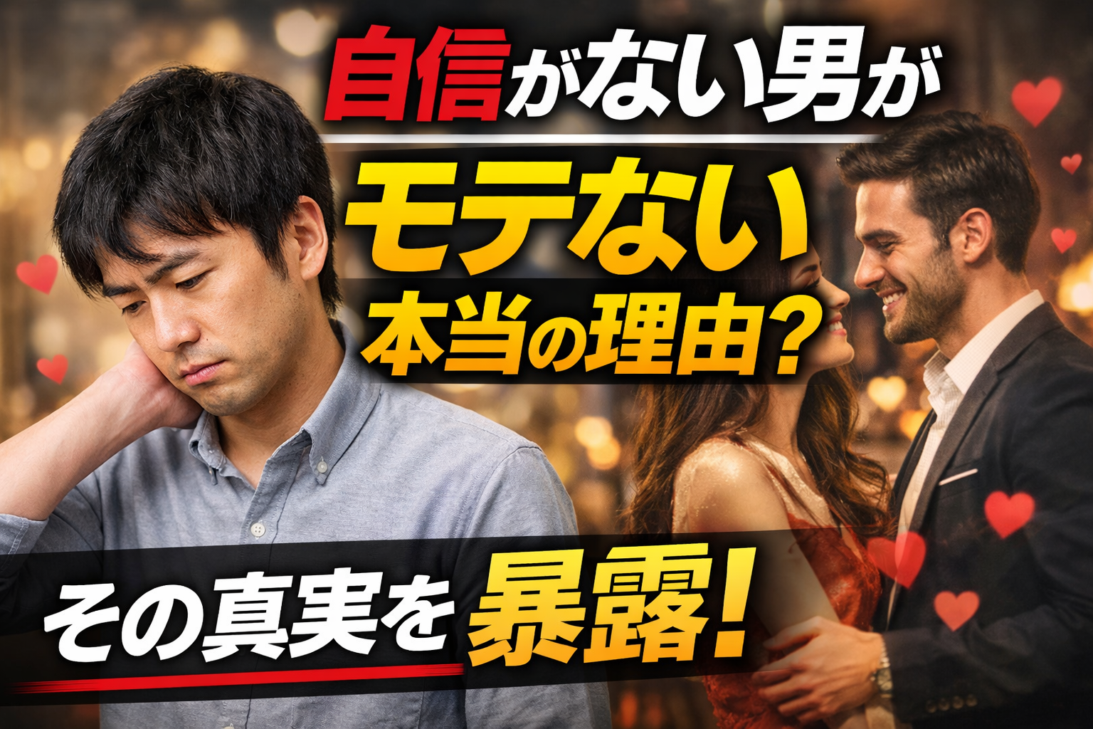 自信がない男がモテない本当の理由